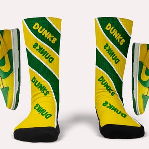 Dunk Reverse Brazil Socks- Matching Custom Socks