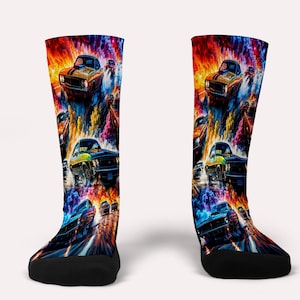Muscle Car Socks  -Custom Socks