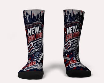 New England Skyline Socks-Custom Socks