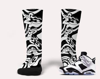 Oreo 6s Socks  - Matching Custom Socks