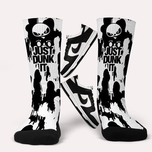 Dunk Panda Socks- Matching Custom Socks
