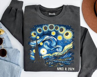 Comfort Colors® Total Solar Eclipse 2024 Shirt, Celestial Shirt, April 8th 2024 Shirt, Eclipse Event 2024 Shirt, Stargazer Astronomy Lover