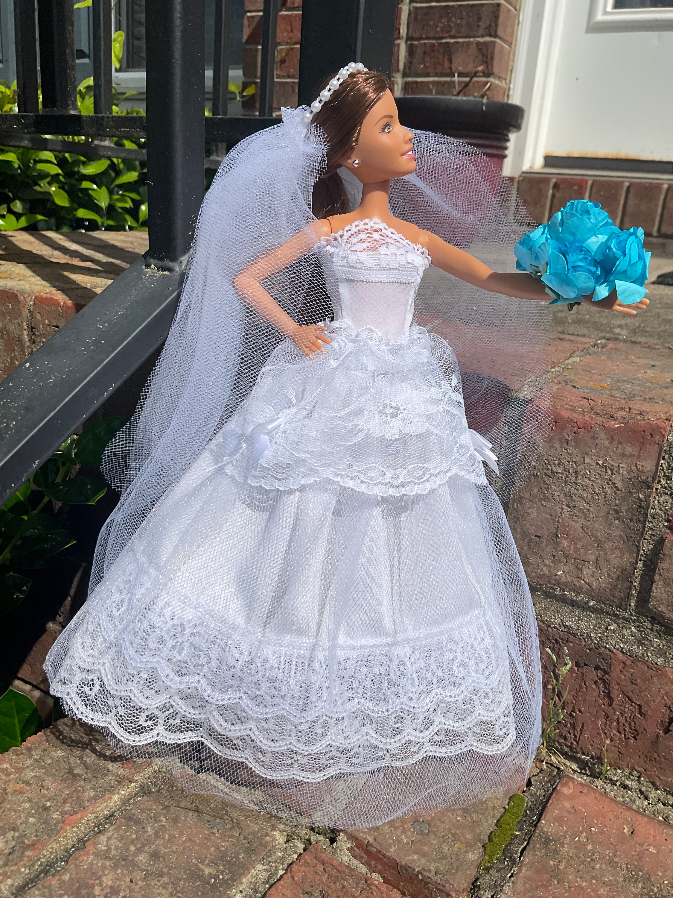 Barbie Wedding Gown Etsy