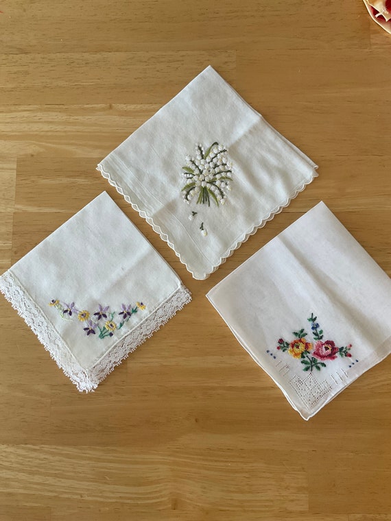 Initialed best sale ladies handkerchiefs