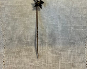 Antique Black Onyx Stick Pin 1800’s