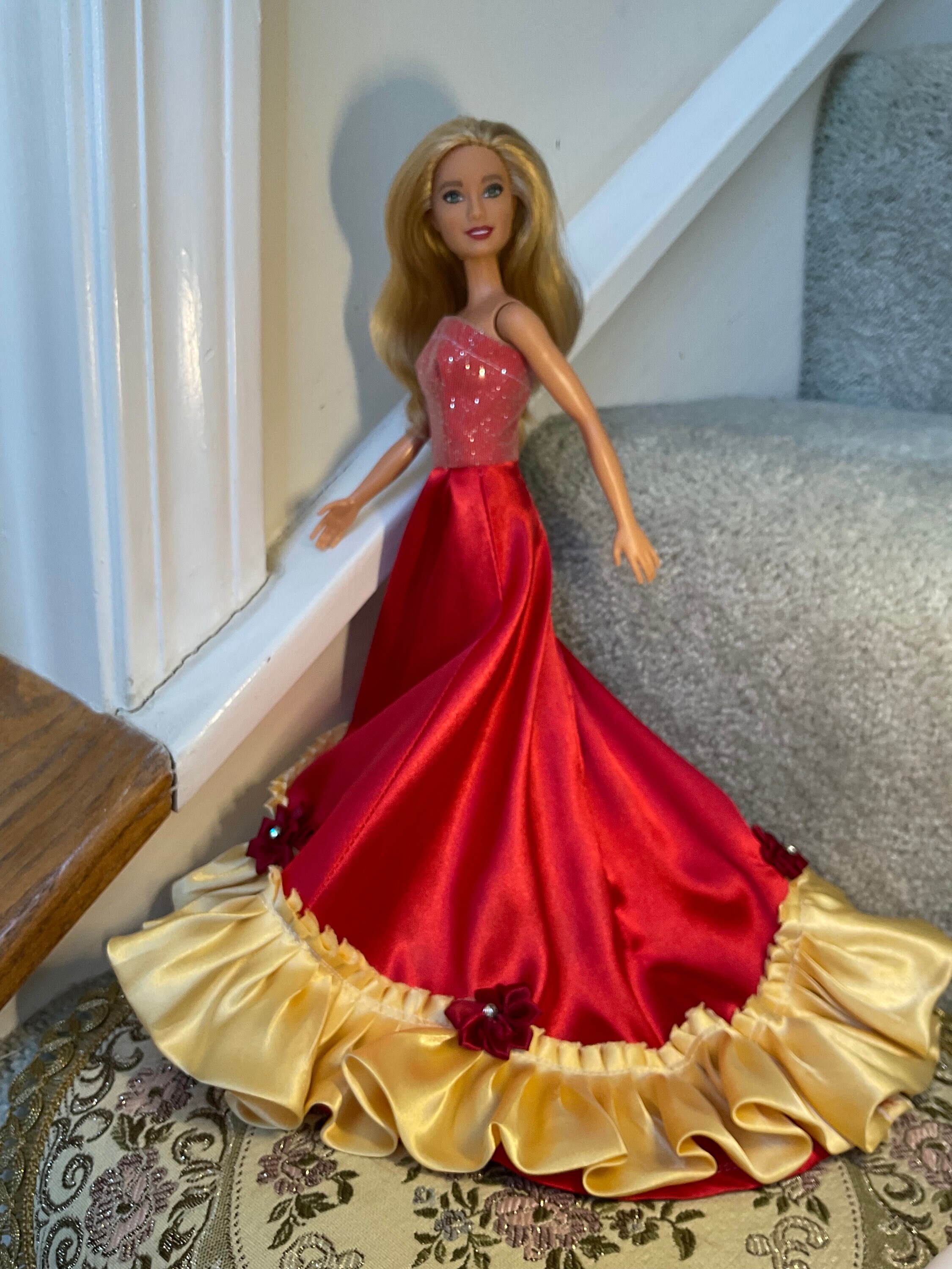Pink Ciara Barbie Dress with Hair Accessory