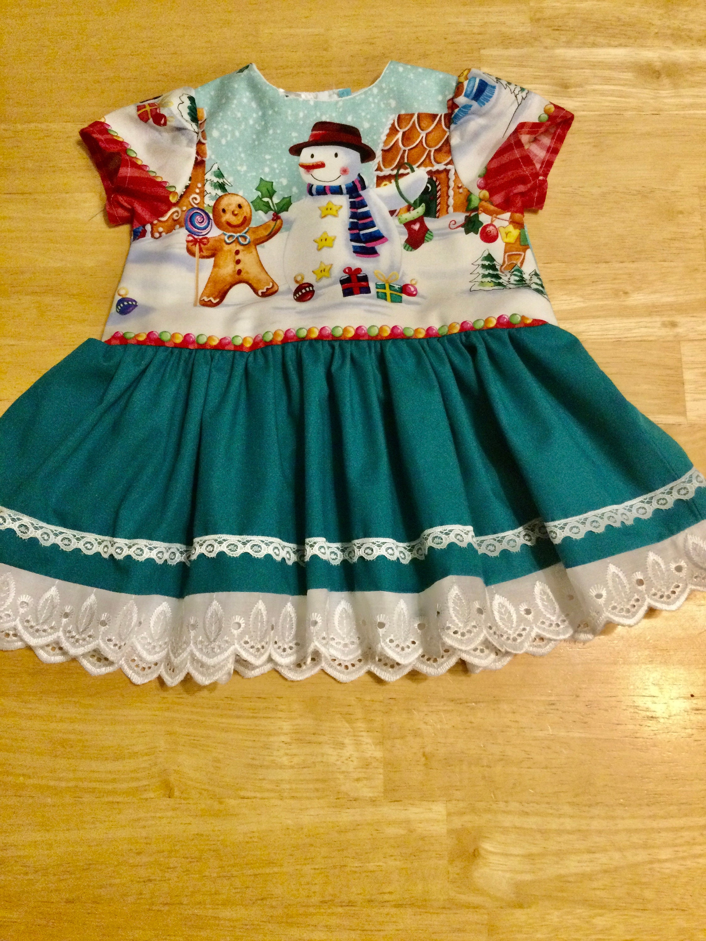 Handmade Christmas Infant Blue Dress/ Baby's 1st Christmas Dress. Always 1  of a Kind. - Etsy