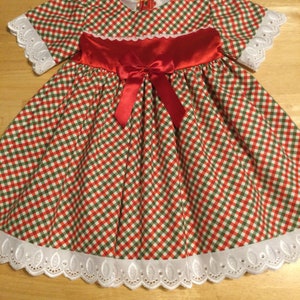 Handmade Christmas Infant Dress/ 12-18 Months
