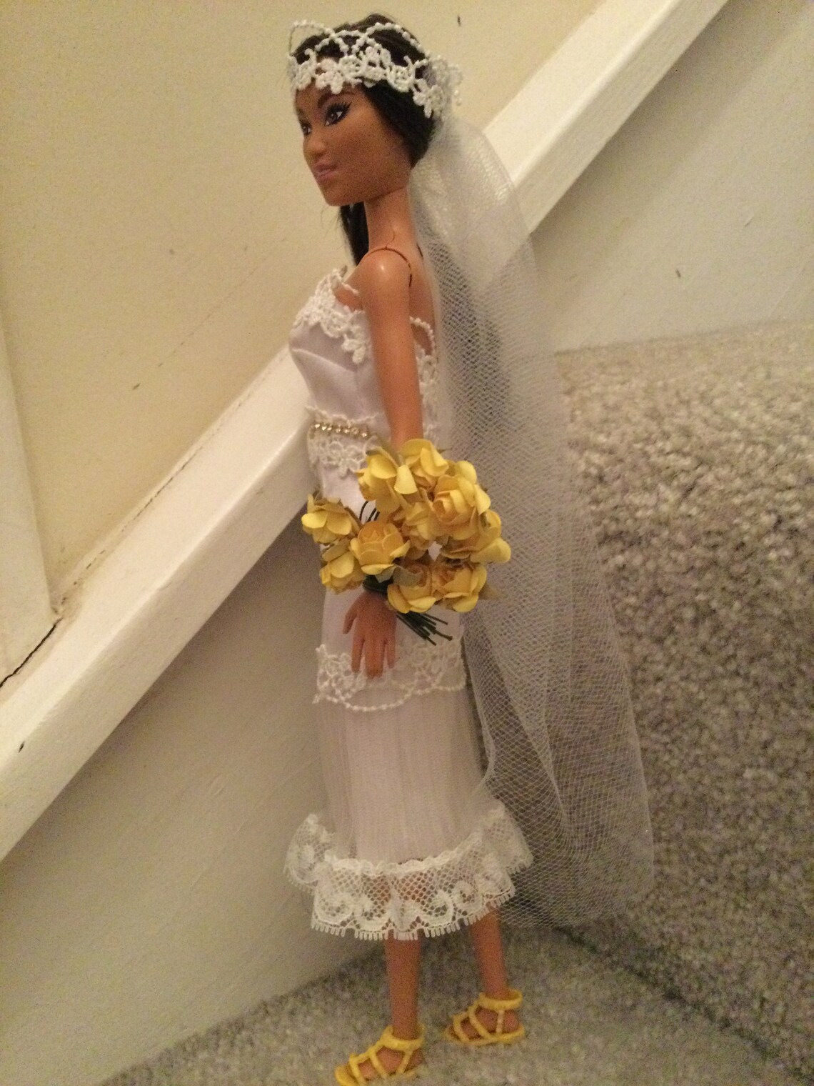 Homemade Barbie Wedding Dress - Etsy