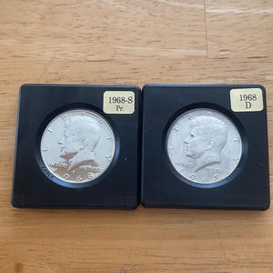 1964 1968 Kennedy Half Dollar 2枚セット Kennedy Half Dollar 1968 - Etsy