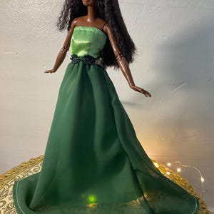 Handmade Green Fashion Doll Ballgown