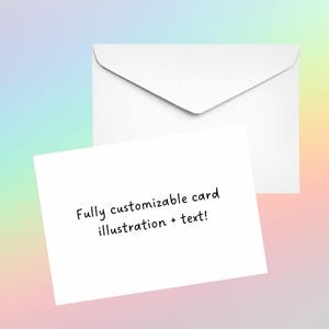 Custom Greeting Card, Personalized Greeting Card, Custom Birthday Card, Personalized Cards, Hand Drawn Illustrations, Fully Customizable