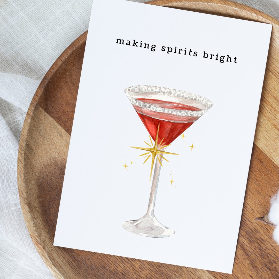 Making Spirits Bright Christmas Card 