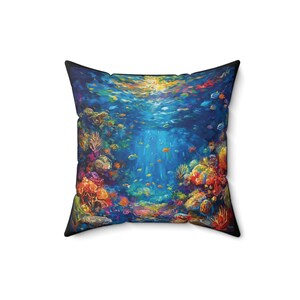 Hawaii Art Pillow, Hawaii Art Print Pillow, Decorative Hawaii Pillows, Tropical Art Accent for Home Décor, Hawaii Landscape Throw Pillow …