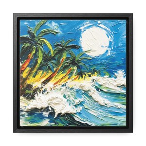 Hawaii Art Print, Hawaii Ocean Art Prints - Tropical Sunset Wall Decor, Coastal Hawaiian Landscape Canvas Print, Beach House Wall Art …