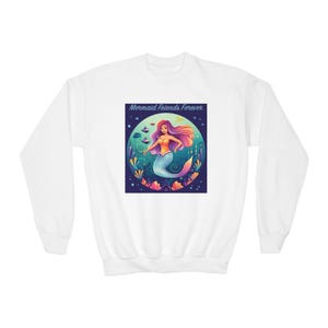 Mermaid Friends Forever Mermaid Sweatshirt Kids Mermaid Sweatshirt In 3 Colors And 5 Sizes...&quot;Mermaid Friends Forever&quot;...
