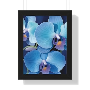 Orchid Art, Orchid Wall Art Decor, Orchid Art Print, Floral Fantasy Poster, Framed Orchid Poster, Perfect Gift For Orchid Enthusiasts ...