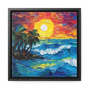 Hawaii Print, Hawaii Art Print, Vibrant Hawaii Ocean Prints – Wood Framed Gallery Print, Tropical Wall Art, Hawaii Art Lovers …