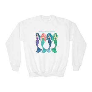 Mermaid Friends Forever&quot;, Mermaid Sweatshirt, Kids Mermaid Sweatshirt In 3 Colors And 5 Sizes... &quot;Mermaid Friends Forever&quot;...