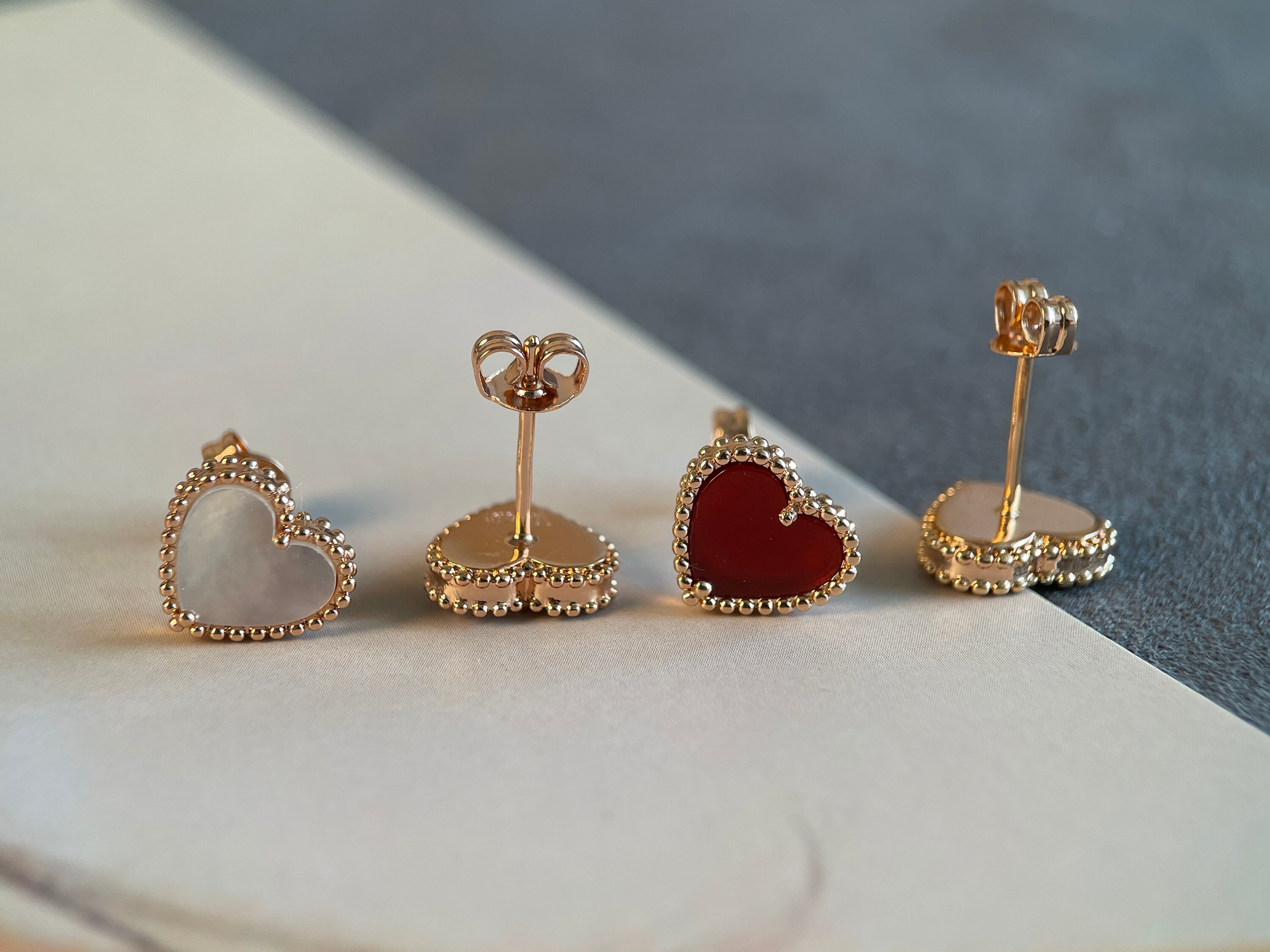 VCA Inspired 18K Solid Gold EARRINGS www.stareheboyscentre.ac.ke