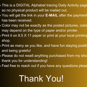 Letter Tracing 20 Printable Daily Routine Pages for Kids Educational ...