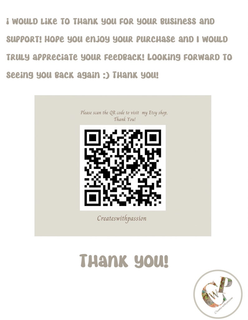 Printable Thank You Card Instant Download Colorful Greeting Card Blank ...
