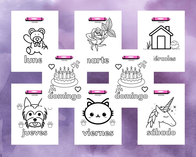 Dias De La Semana Imprimible Para Ninos Days of the Week Printable ...