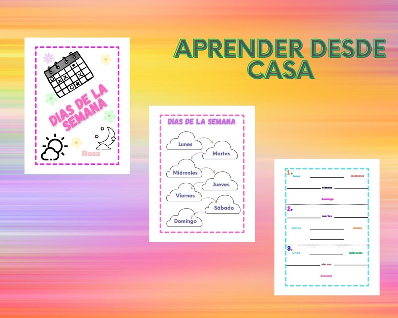 Dias De La Semana Imprimible Para Ninos Days of the Week Printable ...