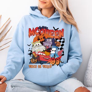 Lightning McQueen Halloween Hoodie, Disney Cars Trick or Treat Pullover image 8