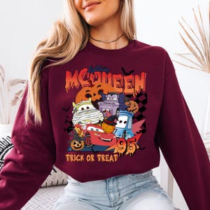 Lightning McQueen Halloween Hoodie, Disney Cars Trick or Treat Pullover image 2