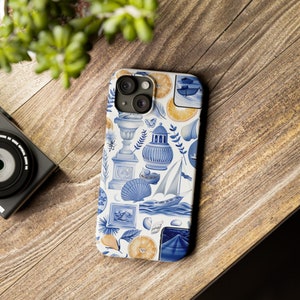 Watercolor Collage Phone Case - Artistic iPhone Cover, Unique Handcrafted Design, Colorful Protective Case