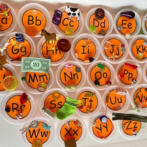 Alphabet Mini Objects Tubs + Activities