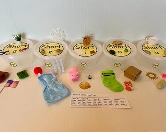 Short Vowel Mini Objects Set - Speech Therapy Learning