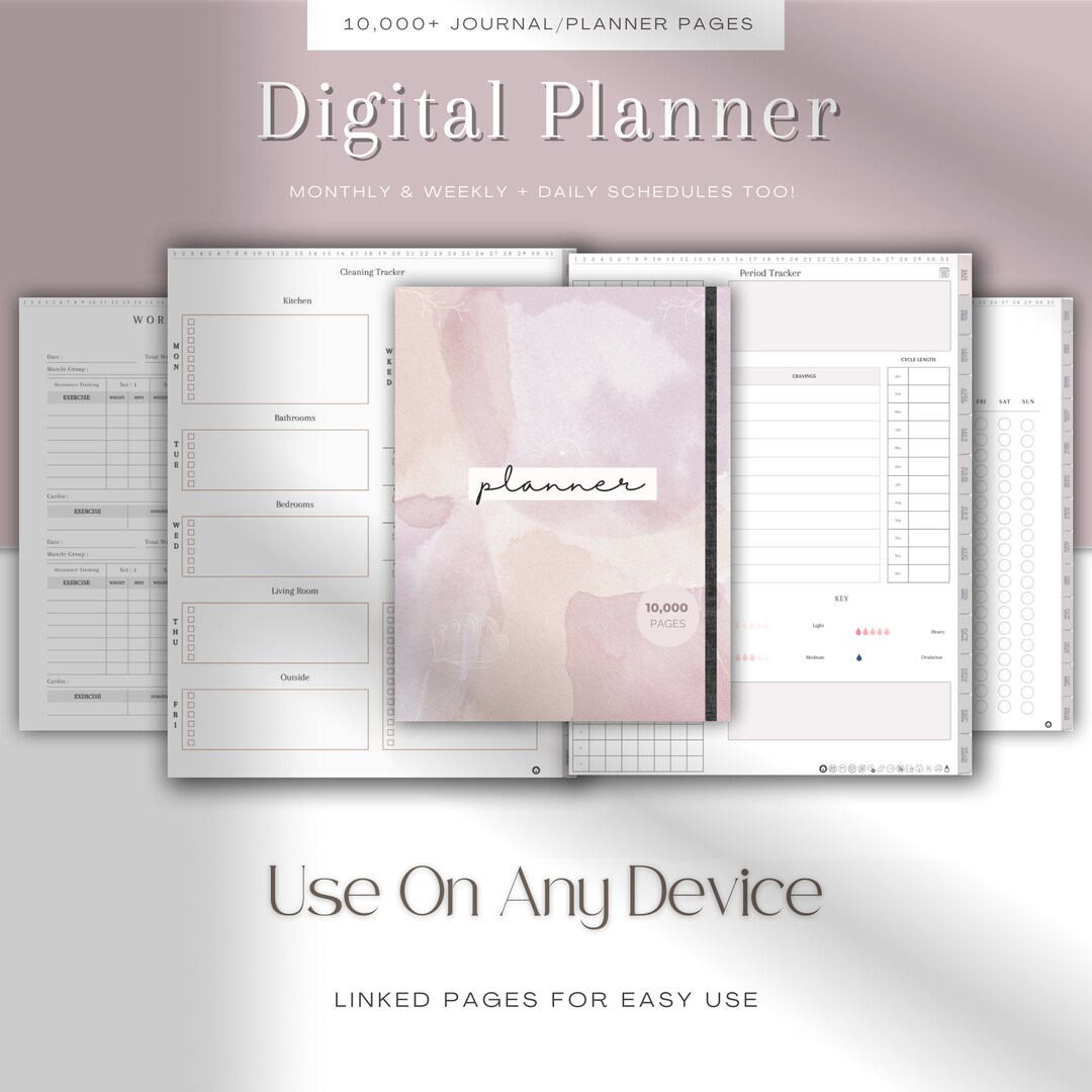 ADHD Planner Digital Planner PDF Planner Budget Planner - Etsy