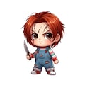 Chucky SVG - Cute Chibi Horror Character PNG, Slasher Movie SVG, Too Cute to Spook Halloween Digital Download