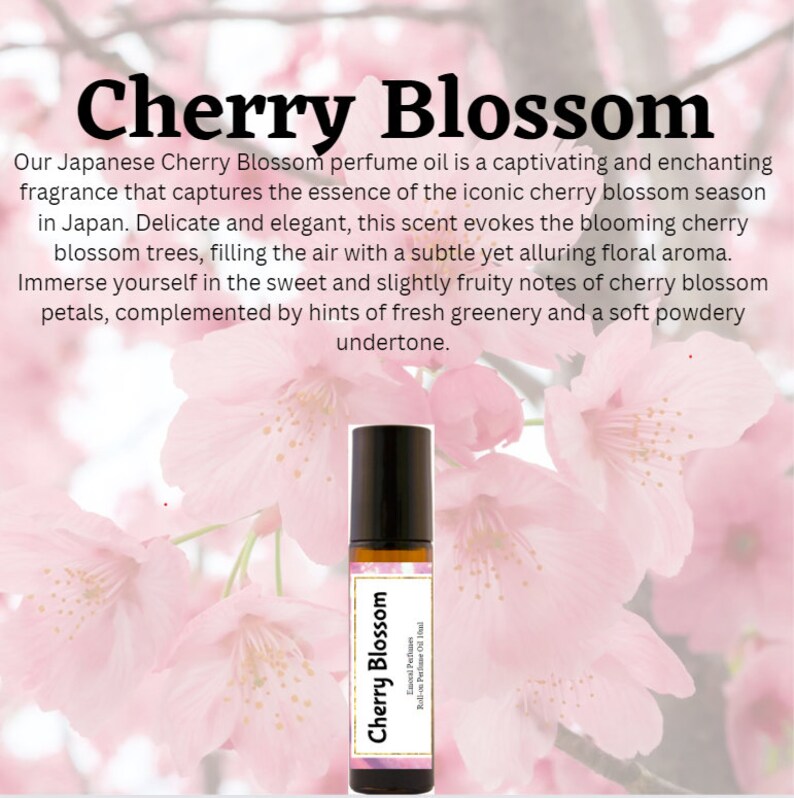 Cherry Blossom Perfume Oil Etsy