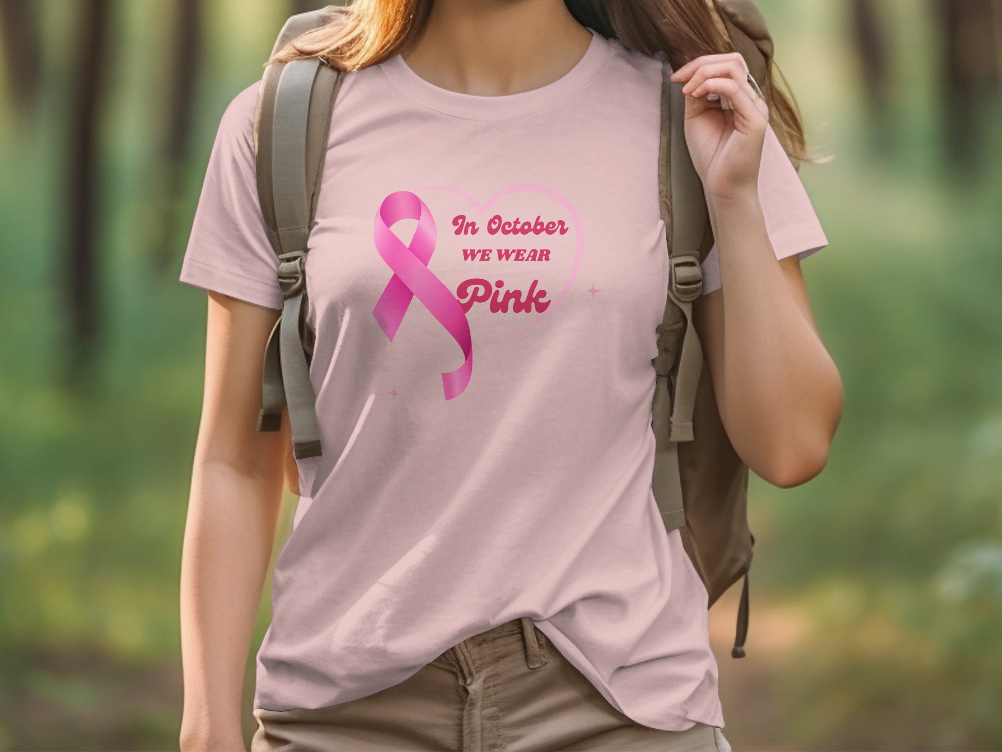 Breast Cancer Awareness Shirt in October We Wear Pink Shirt Etsy