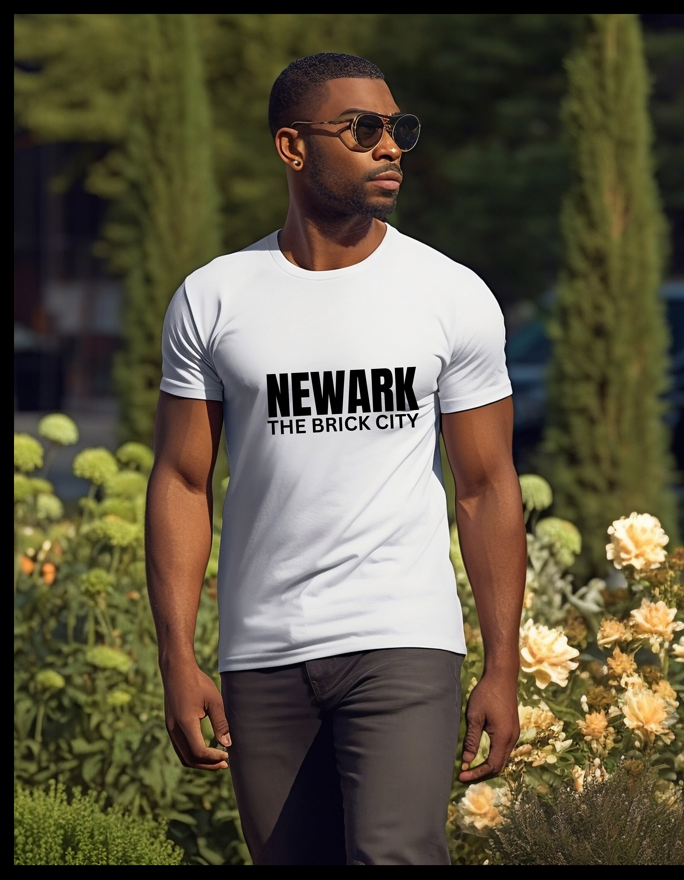 Newark The Brick City T-Shirt, Home Town Shirt, Newark Vintage Tee, Newark Heritage Shirt, Newark Culture, Newark Skyline Shirt,  For NJ Gem