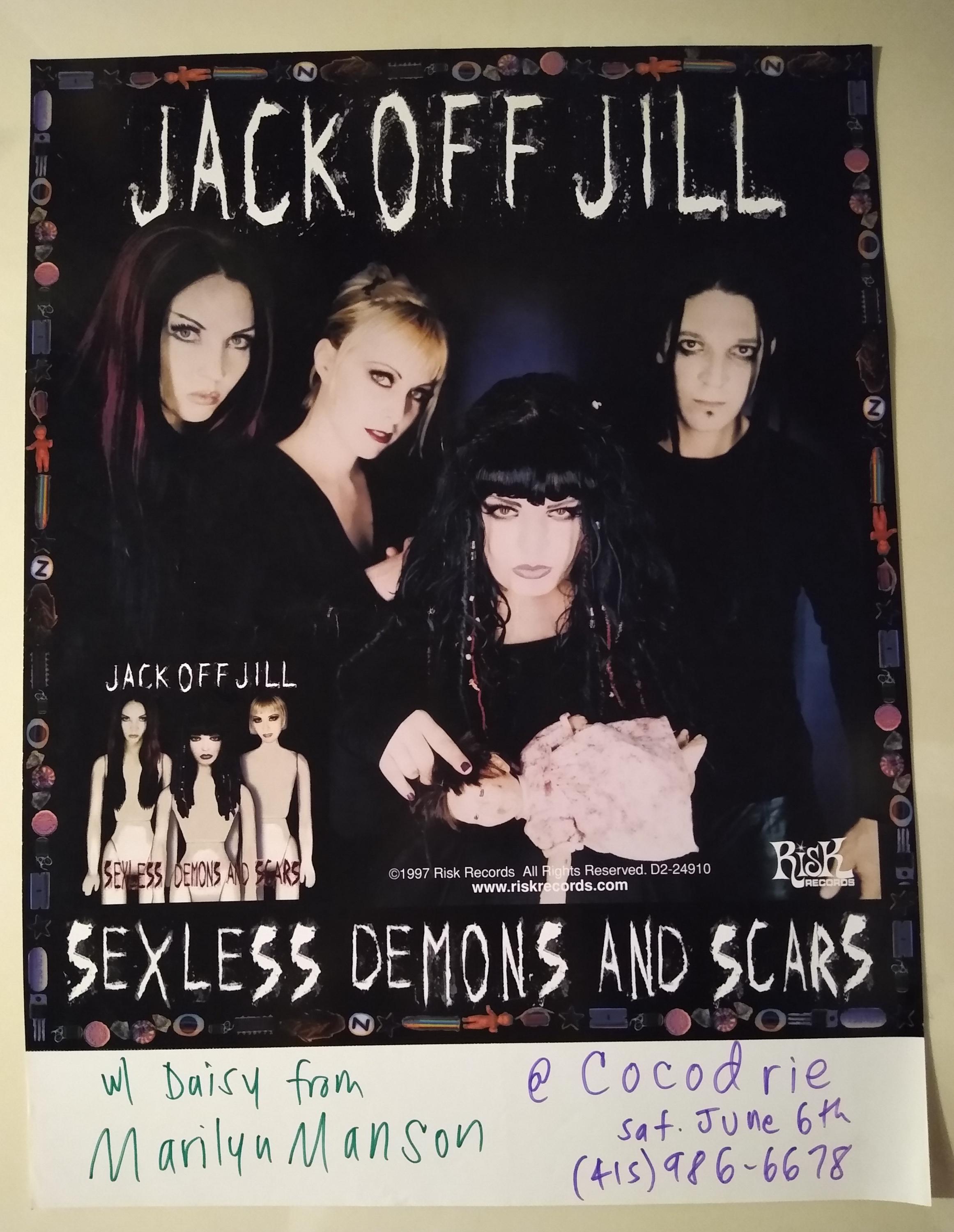 Marilyn Manson Member Vintage Rare Poster Jack off Jill