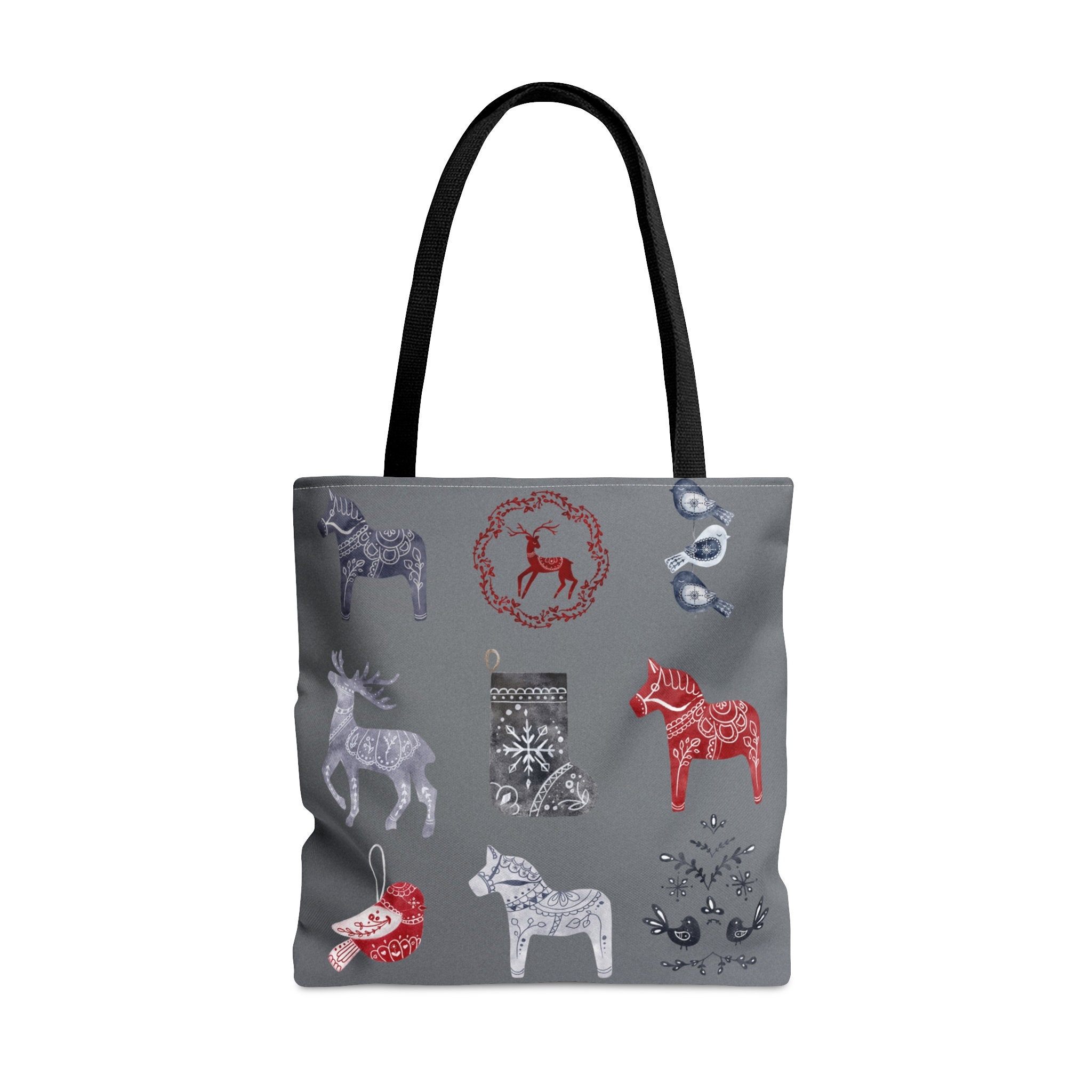 Dala Horse Canvas Tote Bag Shopping Bag Book Bag Grocery Bag Etsy
