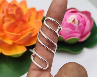 Sterling verzilverde ring artritis vingerspalk, knokkelsteun