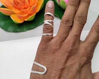 Sterling verzilverde ring artritis vingerspalk, knokkelsteun