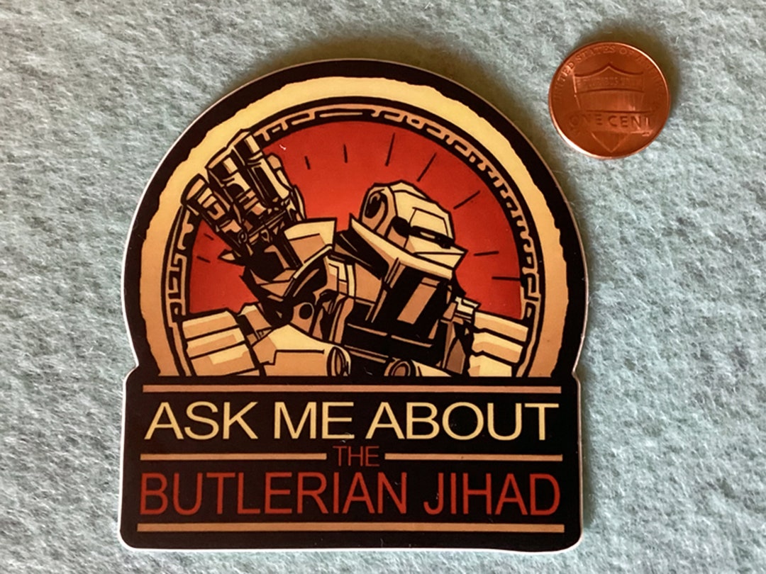 Dune Butlerian Jihad Vinyl Sticker Antiai Rebellion Tribute Etsy