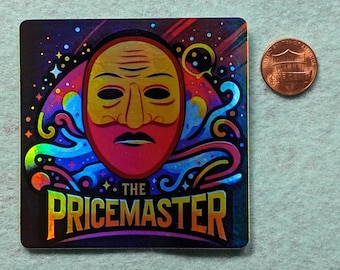 The PriceMaster Holographic Vinyl Sticker | Denton Texas | Rainbow Effect
