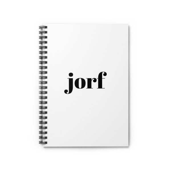 Jorf Gift Jorf Jury Duty Divertido Cuaderno de espiral - Línea reglada