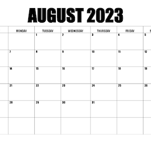 Fiscal Year Calendar - Etsy Canada