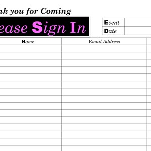 Open House Sign-In Sheet | Real Estate Marketing | Instant Download | PDF | Sign In Sheet | Real Estate Agent | Elegant Style Edition 2