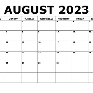 Schuljahreskalender August 2023-Juli 2024 | Druckbar| Sofort herunterladbar | Vollständiger Jahreskalender