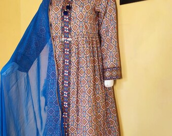 Two Exquisite Lawn Dresses With Shalwars And Dupattas