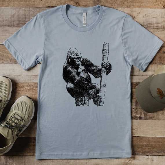 Gorilla T-shirt Just a Girl Who Loves Gorillas Tshirt Wildlife Gifts Shirt  Ape Tshirt Gorilla Gifts Adult Unisex to 4XL & Kids Gorilla Shirt 